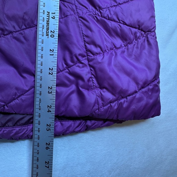 Columbia Purple Quilted Puffer Vest Full Zip Stand Collar Women's XL Warm Winter - Picture 9 of 16